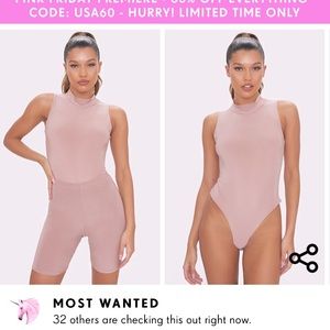 Sleeveless Rib High Neck Bodysuit
